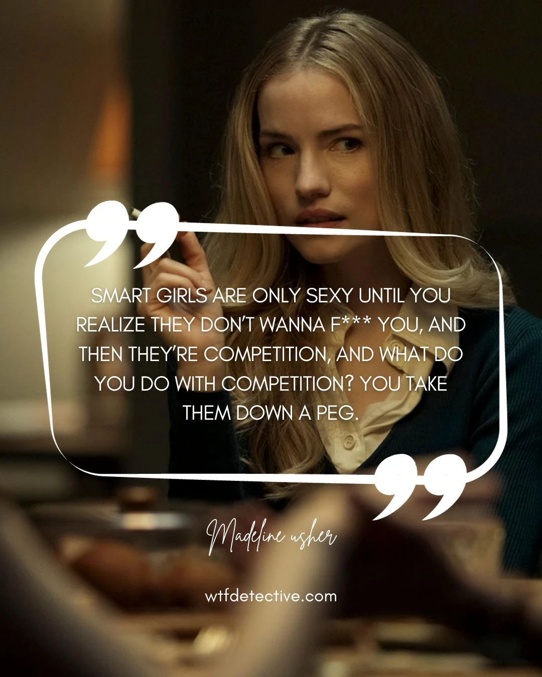 Willa Fitzgerald in 2023 quotes madeline usher sayings the fall of house of usher